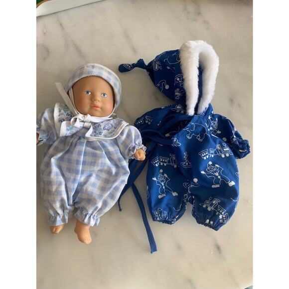 Vintage 1997 Corolle Les Minis Baby Doll with Extra Outfit - Picture 1 of 7